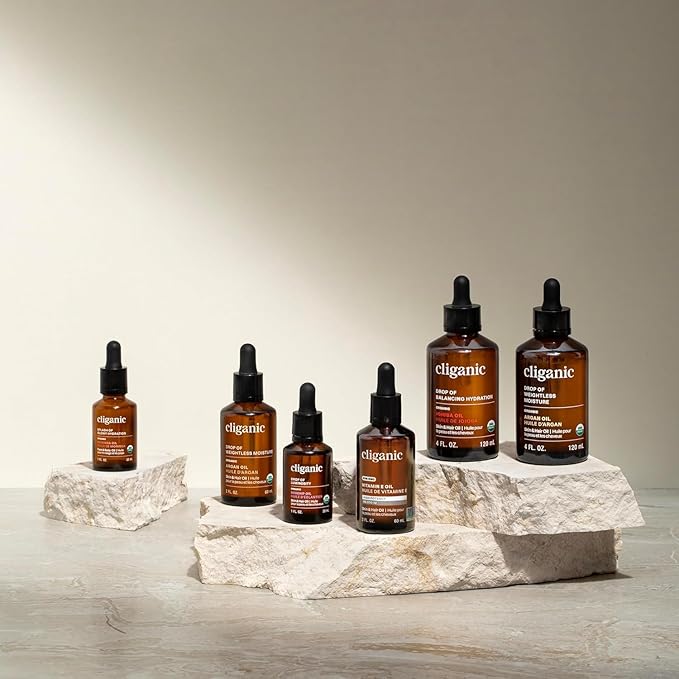 Cliganic Organic Sweet Almond Oil, 100% Pure - for Skin & Hair, Nourishing Carrier Oil for Face & Body