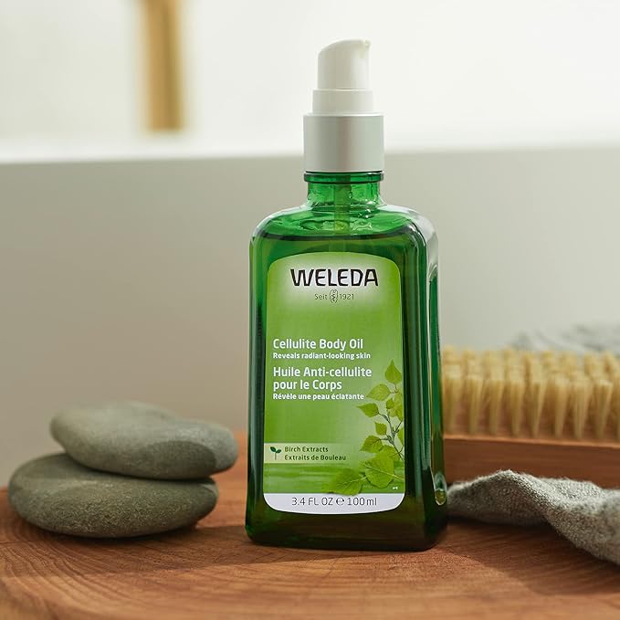 Weleda Birch Cellulite Body Oil 3.4 Fluid Ounce,Plant-Rich Oil with Birch,Rosemary and Jojoba,(Pack of 2)
