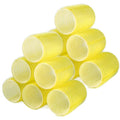 Hair Rollers, 12 Pack Self Grip Salon Hairdressing Curlers, DIY Curly Hairstyle, Large Rollers 1.57In Yellow