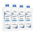 Suave Advanced Healing Hand & Body Lotion for Women With Ceramides for Very Dry Skin, Hydrating, Non-Greasy, Allergen-Free Moisturizing Cream, Lightly Scented, 28 FL OZ Pump, 4 Pack