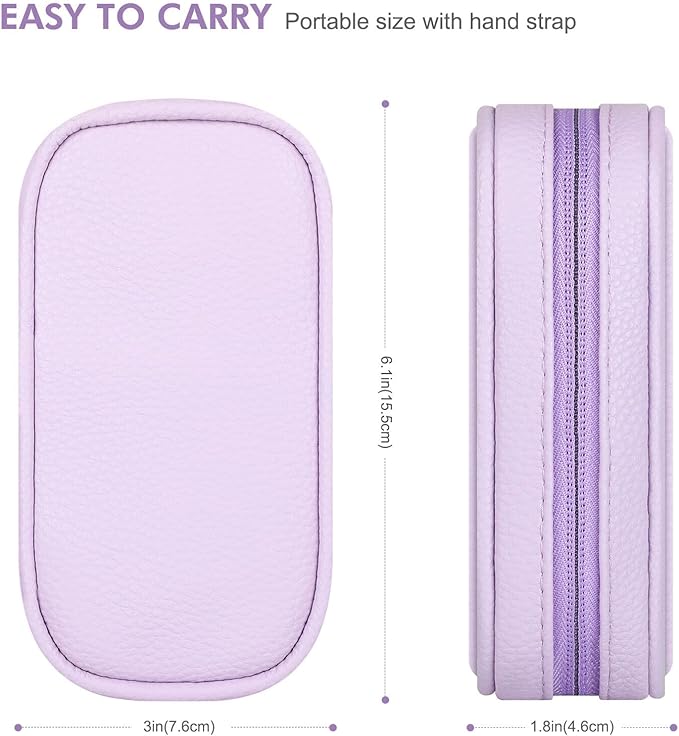 Portable Tampon Storage Bag,Tampon Holder for Purse, Small Organizer Bag with Handle, PU Period Pouch, Small Case for Feminine Products with Zipper Period Bags for Women