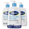 Cetaphil Face Wash, Hydrating Gentle Skin Cleanser for Dry to Normal Sensitive Skin, 8 oz 3 Pack, Fragrance Free, Soap Free and Non-Foaming