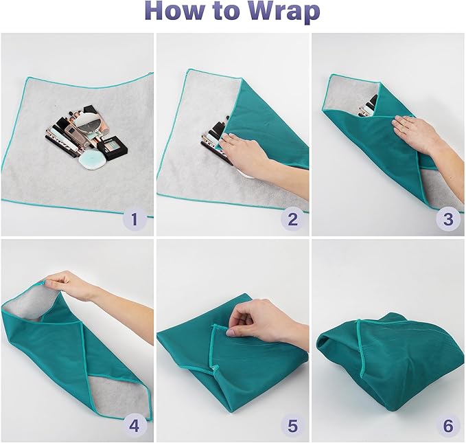 Walking Way Self-Adhesive Magic Cloth Makeup Bag, Lazy Organizer, Multipurpose Lens Wrap, Tech Case, No Zipper, Lightweight, Compact, Stylish Protective Layer for Cosmetics, DSLR, Travel Essentials
