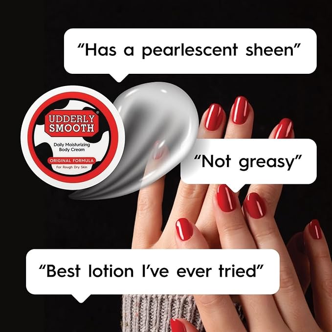 UDDERLY SMOOTH NonGreasy Hand and Body Moisturizer Cream Bundle 1 Kit, 3 Count