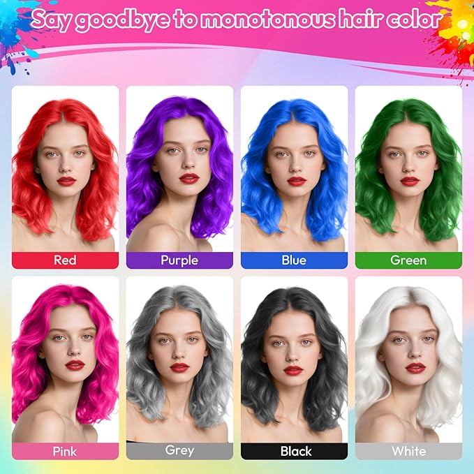 Pink Temporary Hair Color Spray for Girls & Women- Washable Root Touch Up Hair Dye, Non-Sticky Hair Wax for Christmas,Parties (120ML, Pink)