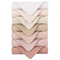 Konssy 7-Pack Soft Cotton Face Wash Cloths, Reusable Absorbent Washcloths for Sensitive Skin, Facial Makeup Remover Towels for Women (11 x 11 Inch)