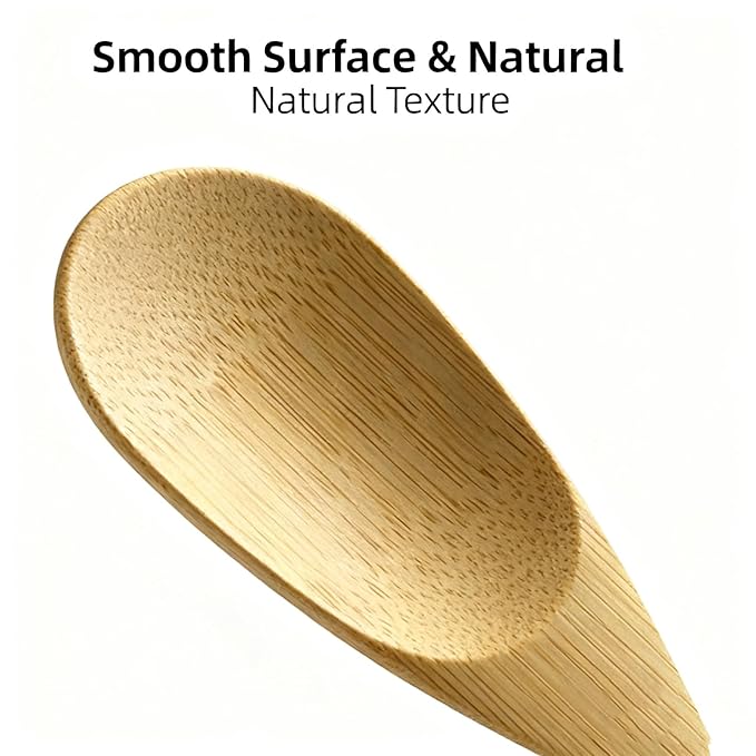 6 PCS Reusable Bamboo Applicators – Multi-Functional Tools for Deodorant Cream, Facial Mud, Clay Masks & Cosmetics, Ideal for Home Skincare Routines