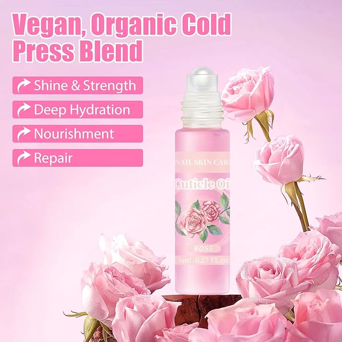 Natural Cuticle Oil for Nails Essential Oil Revitalizing Overnight Hydration for Dry Cuticles with Vitamin E Repaired Softener Nail Strengthener Protector for Damaged Skin