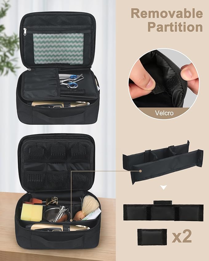 Barber Tool Bag, Large Hair Clipper Bag, Black