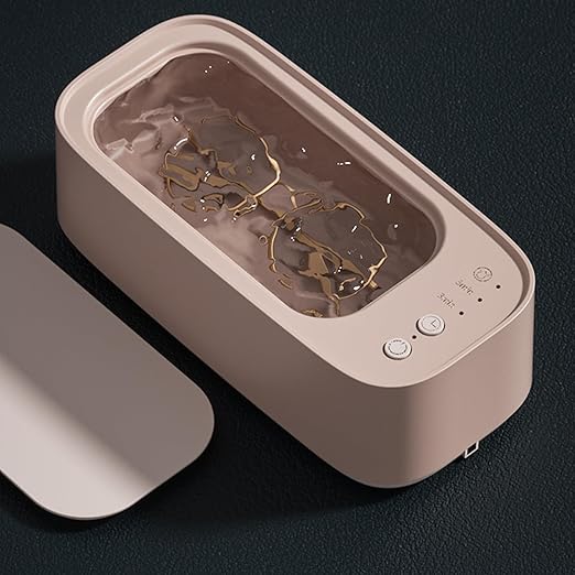 Ultrasonic Jewelry Cleaner Machine - 45Khz Ring Cleaning Device - Portable Device for Retainer, Makeup Brushes, Rings, Necklaces, Earrings and Watches