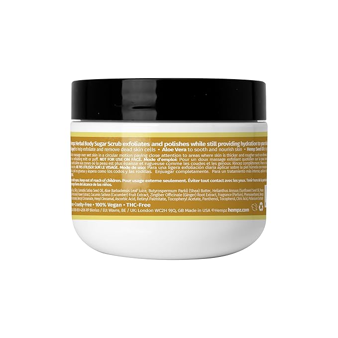 Hempz NEW Mini Sugar Body Scrub, Original Scent, Travel Size, 2 oz.