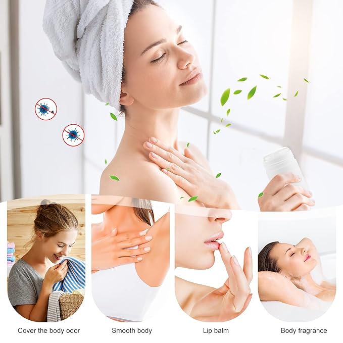 6 Pcs 30ml/1oz Empty Deodorant Containers Twist-Up Stick Tube Round Deodorant Holder for Heel Balm Lotion Bar Crayon Chapstick Homemade Lipstick - White