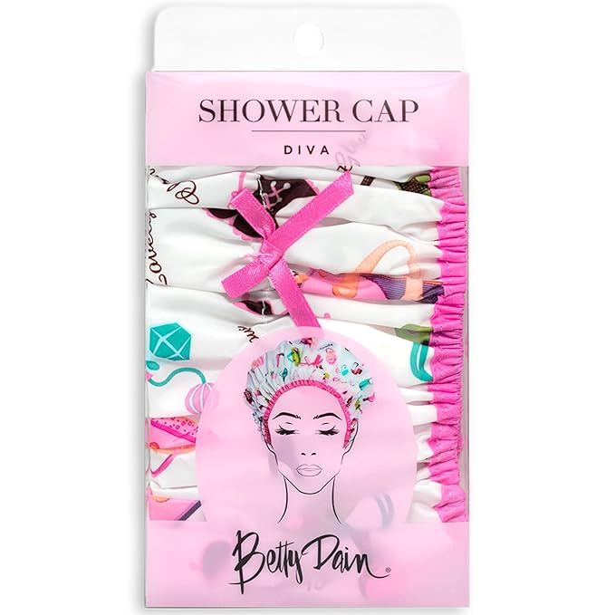 Reusable Shower & Bath Cap, Lined, Oversized Waterproof Shower Caps Large Designed for all Hair Lengths with Lining & Elastic Band Stretch Hem Hair Hat - Fashionista Diva