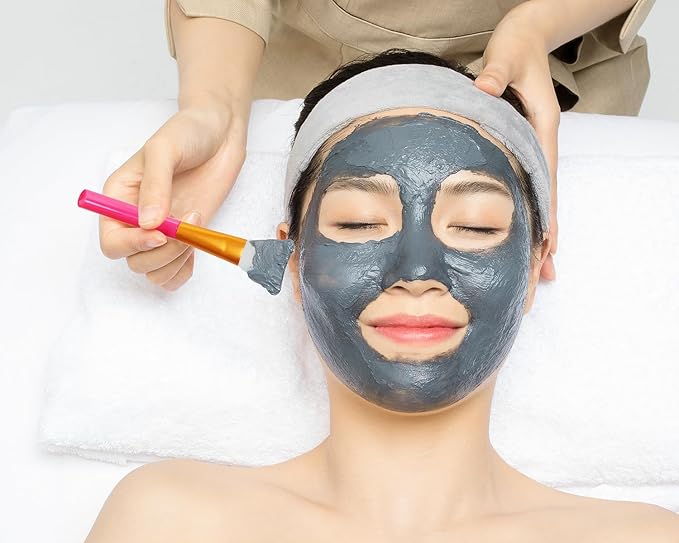 Mini Skater 24Pcs Soft Silicone Face Mask Brushes for Facial Mud Clay Charcoal Mixed Masks Hairless Moisturizers Body Lotion & Butter Applicator Skincare Beauty Tools (Rose Red)
