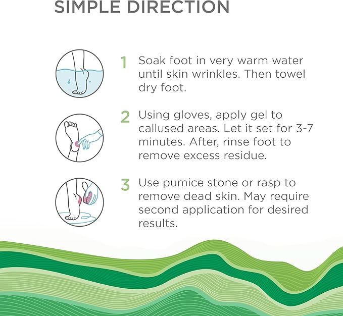 Lee Beauty Professional Callus Remover for Feet - Peppermint, Powerful Formulation - Extra Strength Gel, Home Pedicure Foot Spa Results - Cracked & Dead Dry Skin Supplies - 8 Ounce