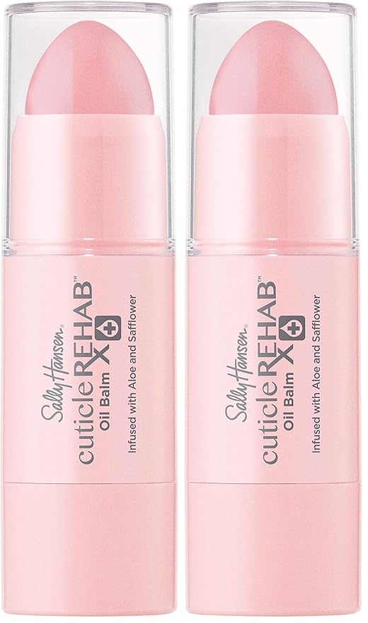 Sally Hansen Nail Treatment Cuticle Rehab Oil Balm | Infused with Natural Essential Oils & Vitamin E | Nourishes & Conditions Dry Nails-& Cuticles,(Pack of 2)