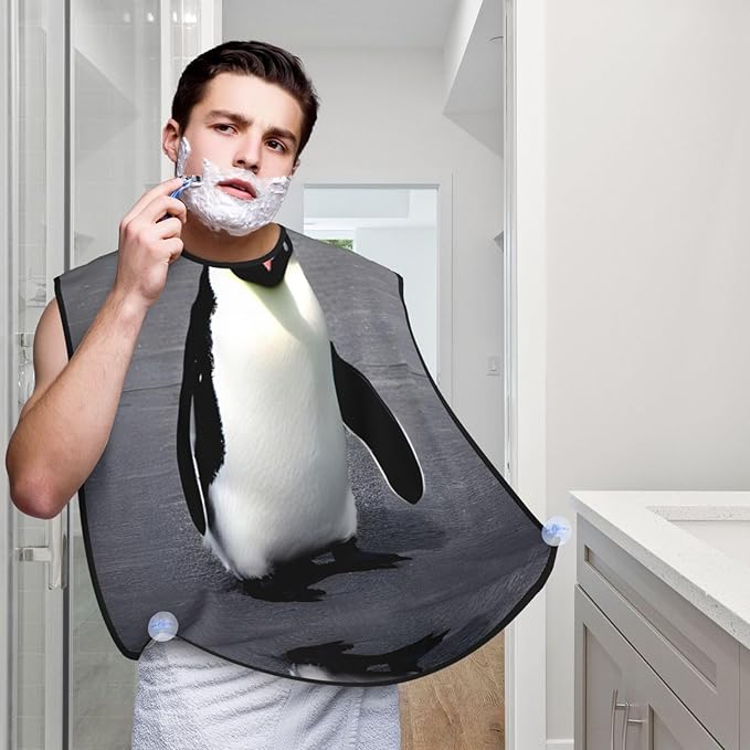 Three Dachshunds Print Beard Bib Shaving Apron, Beard Hair Trimming Cape Gift For Dad