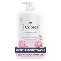 Ivory Body Wash, Designed for the Whole Family, Gentle Formula, Free of Dyes Heavy Perfumes Parabens Phthalates & Silicones, Designed for Skin's pH, Water Lily Scent, 35 oz