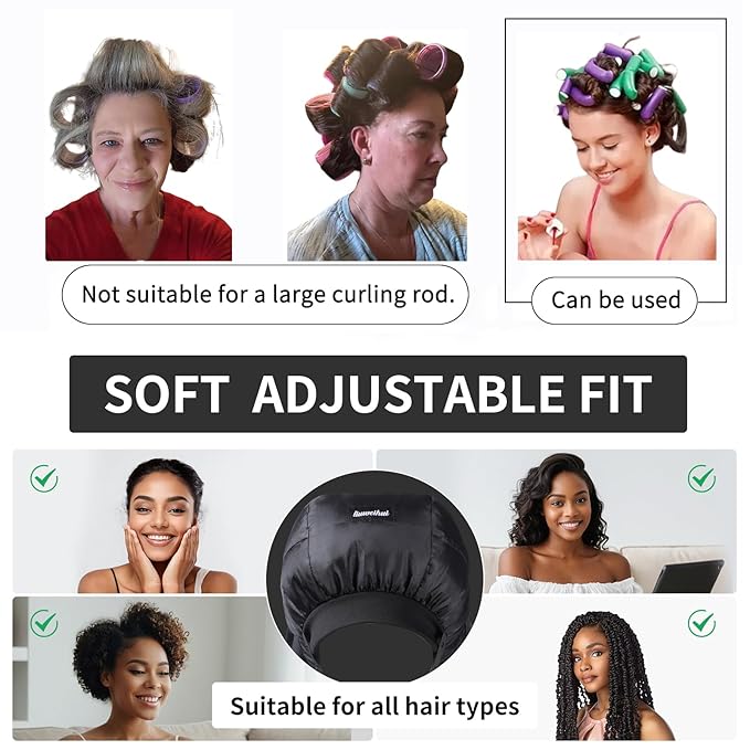 Bonnet Hair Dryer, Ideal Hair Diffuser for Curly Hair， Your Ultimate Solution - Spacious Capacity Blow Dryer Cap for Rapid Styling of Curls