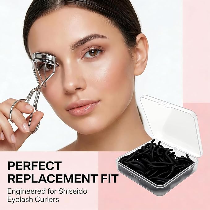 30Pack Suitable for JAPONESQUE Eyelash Curler Refill Pads,Ultra Soft Silicone Only Fit for JAPONESQUE Eyelash Curler,Comfort Rubber.