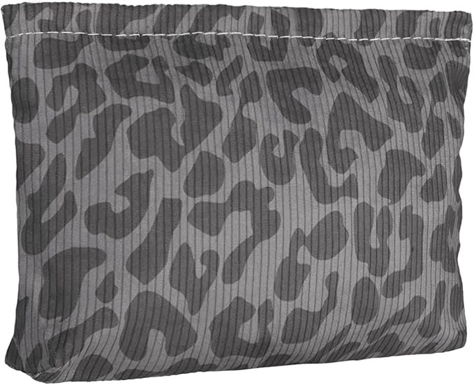Classical Sexy Makeup Pouch for Women Small Make Up Bag for Purse Zipper Initial Makeup Cosmetic Bags Pouches for Purse Aesthetic Travel Toiletry Bags, Black Leopard