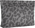 Classical Sexy Makeup Pouch for Women Small Make Up Bag for Purse Zipper Initial Makeup Cosmetic Bags Pouches for Purse Aesthetic Travel Toiletry Bags, Black Leopard