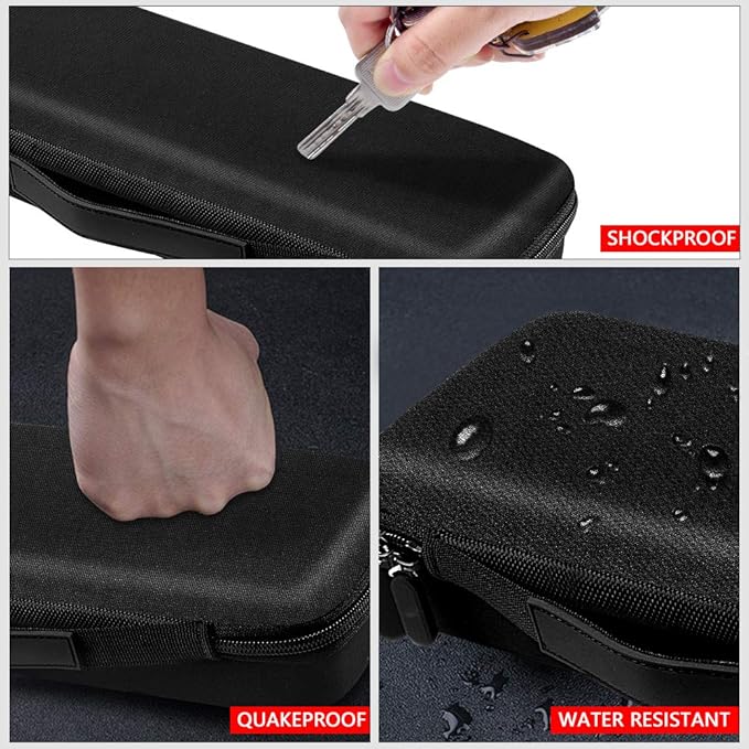 Comecase Grooming Clipper Blade Case Holder Organizer - Hard Travel Carrying Storage Holds 12 Blades - Upgrade