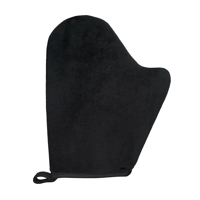 FUNAN Self Tanning Mitt Applicator- Double Sided Fake Mitt Self Tan Mitt With Thumb Ultra Soft Tanning Mit, Reusable & Washable, Streak-Free Natural Tan, Stain-Free Hands
