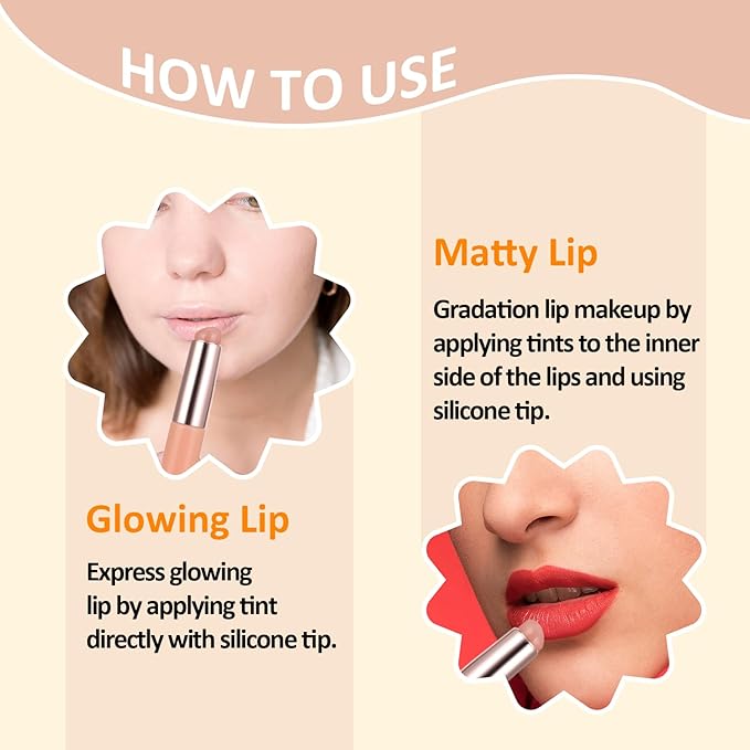 3 Pcs Silicone Lip Brush Round Head Lip Brushes Applicator with Cover, Reusable Silicone Makeup Brush Beauty Tool for Lip Gloss, Lip Balm, Concealer Eyeshadow Manicure