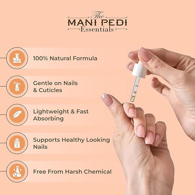 Natural Nail Growth Oil. Powerful Blend of Rosehip, Jojoba & Amond Oils. Promotes Stronger, Healthier Nails. Hydrates & Strengthens Cuticles for Faster Nail Growth - 1 Fl Oz