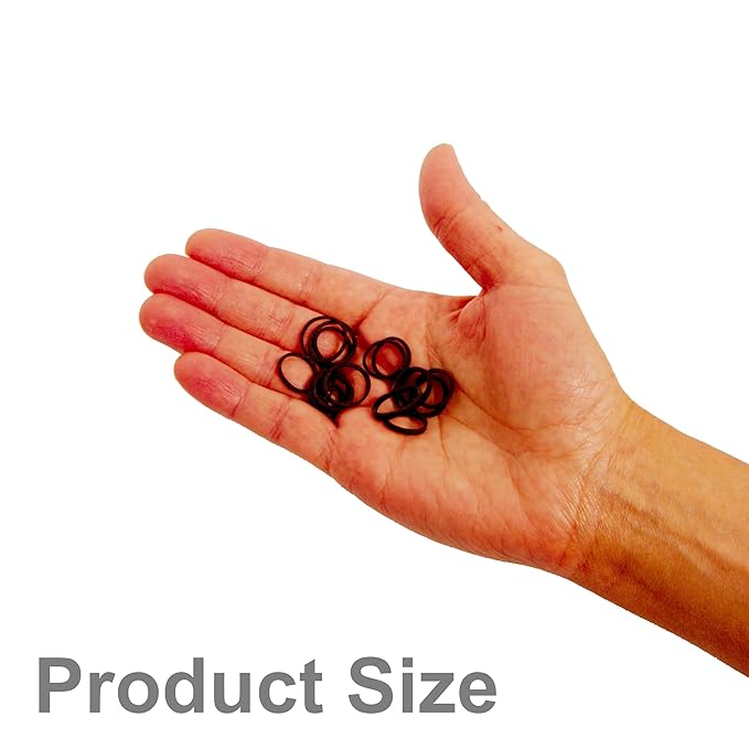 Amelia Beauty 500 Count Small Rubber Bands for Hair – ½" Purple - Made in USA - Recloseable Container - Mini Hair Elastics for Braids, Ponytails, Cornrows & Twists – Strong Hold Ponytail Holders