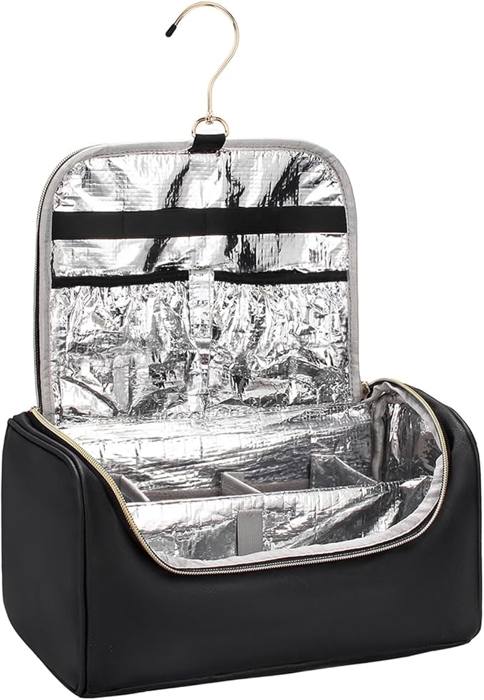Hair Tools Travel Bag Large Capacity Wide-open Pouch, Hair Accessories Organizer for Flat Irons, Straighteners, Curling Iron,Travel Essentials for Women