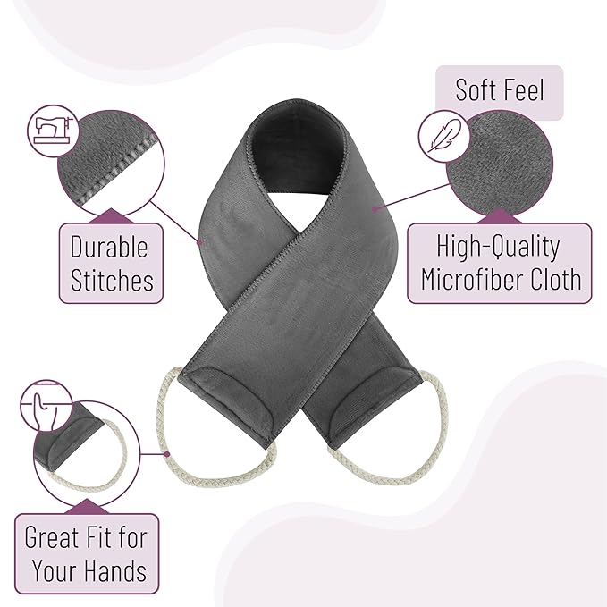 Slick- Lotion Applicator for Your Back, Grey, Easy Application of Lotions and Creams, Smooth and Even Application to Entire Back, Sunscreen Applicator for Back