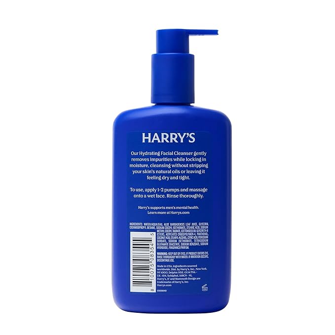 Harry's Hydrating Facial Cleanser for Men - (2 Pack) 9 fl oz - Men's Face Wash for Sensitive Skin