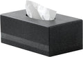 Tissue Box Cover Rectangle, Resin Facial Tissues Holder Covers RectangularToilet Paper Holder Case Dispenser Home Decorative for Bathroom Kitchen Bedroom Living Room Office (Black)