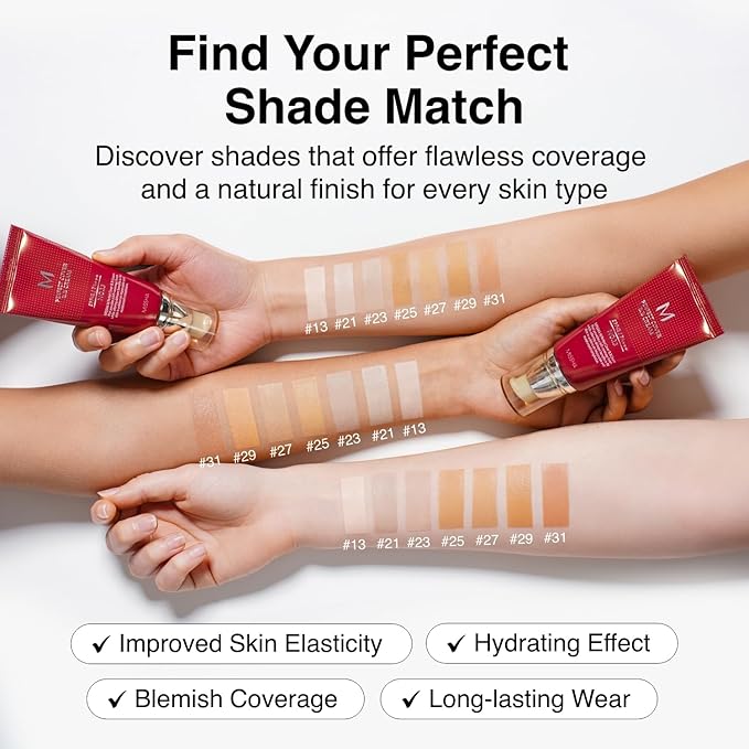 MISSHA M Perfect Cover BB Cream No 31.Golden Beige - Medium/Tan with Neutral Undertone SPF 42 PA +++ 1.69 Fl Oz - Tinted Moisturizer for face with SPF