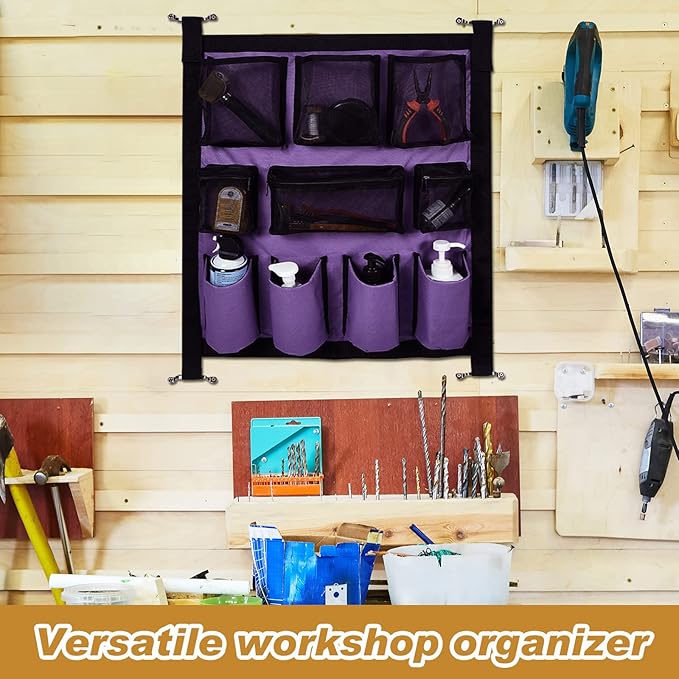 Riakrum 2 Pcs Horse Trailer Grooming Bag Hanging Horse Door Caddy Trailer Organizer Storage (Classic,29.92 x 22.83 Inch)