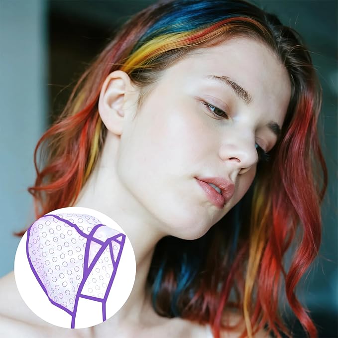 Highlight Caps for Hair, Highlight Cap with Hooks for Salon Hair Dyeing