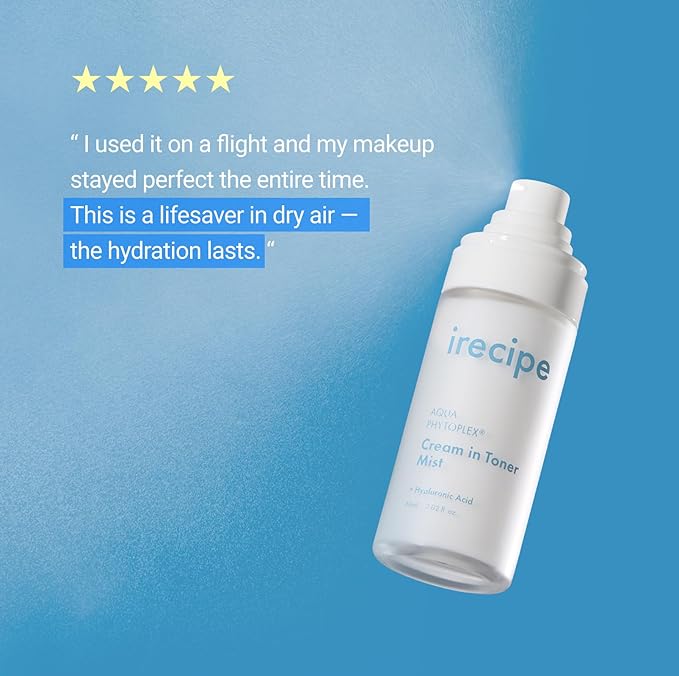 Aqua Phytoplex Cream in Toner Mist Long Lasting Deep Hydration, All-in-One Facial Mist for All Skin Type Unscented Clean Beauty, Vegan, Cruelty Free, Korean Skincare (60ml / 2.02 oz)