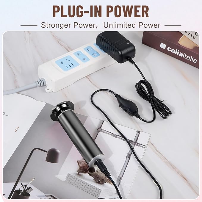 Dermawave Electric Foot File Callus Remover for Feet, Professional Electric Foot Sander Filer Grinder with 60 Sandpaper Discs for Men & Women, Pedicure Tool for Corn Dead Skin Cracked Heel