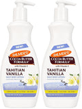 Palmer's Cocoa Butter Formula Tahitian Vanilla Body Lotion,13.5 Oz, Daily Moisturizing Lotion for Dry Skin with Shea Butter & Vitamin E, Hydrates & Protects, Provide 48-Hour Deep Moisture,(Pack of 2)