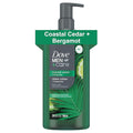 DOVE MEN Moisturizing Body Wash | #1 Dermatologist Body Wash for Men, Sulfate, Paraben, & Dye Free | Coastal Cedar + Bergamot, 26oz