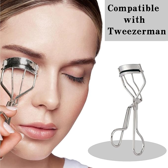 Compatible with Tweezerman Eyelash Curler Refills,28，80，100 Pack Silicone Eye Lash Curlers Refill Pads Compatible with Tweezerman Eyelash Curler.