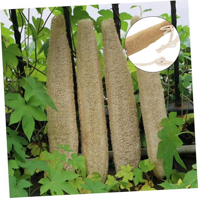 FRCOLOR Exfoliating Loofah Back Scrubber Strap for Shower Double-sided Body Wash Tool for Deep Cleansing Natural Cotton Rope Back Washer for Easy Bathing for Men Women