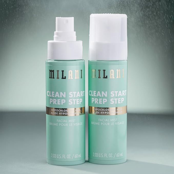 Milani Clean Start Prep Step Hypochlorous Acid Facial Mist, Pack of 2