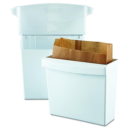 Rubbermaid Commercial Products Wall-Mounted Sanitary Napkin Receptacle Rigid Liner Easy to Clean Durable Space Saving for Restrooms in Restaurants/Hotels/Schools/Airports/Offices