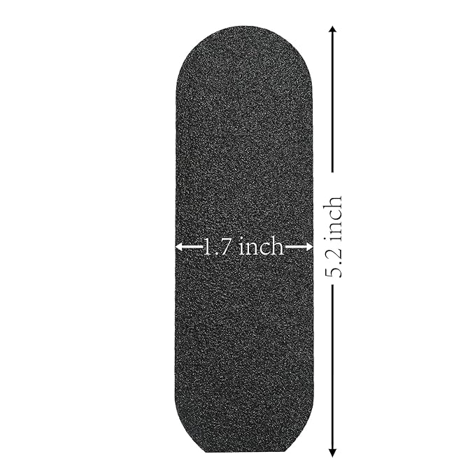 Stainless Steel Pedi File Refill, 100 Grit, Black - Pedicure Refill Pads - Foot Rasp Pad with Removable Glue,Size 5.2" L x 1.7" W