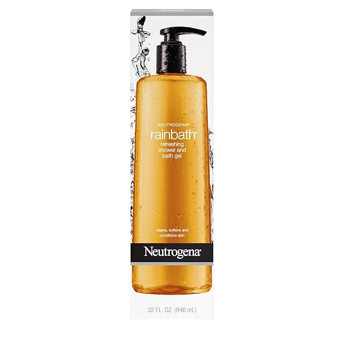 Neutrogena Rainbath Moisturizing Daily Body Wash Cleanser and Shaving Gel with Clean Rinsing Lather, Original Scent, 32 fl. Oz (Pack of 2)