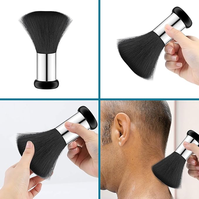 BESTBOMG® Professional Hair Cutting Cape with Neck Duster Brush, Large Size Salon Barber Cape for Men, Women and Kids with Hair Clippers Cleaning Brush