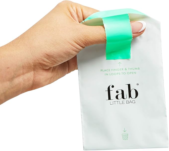 Fab Little Bag Starter Plus Pack - 45 Sanitary Disposal Bags Plus Recyclable Refill Pack for Out and About (45 Pack)